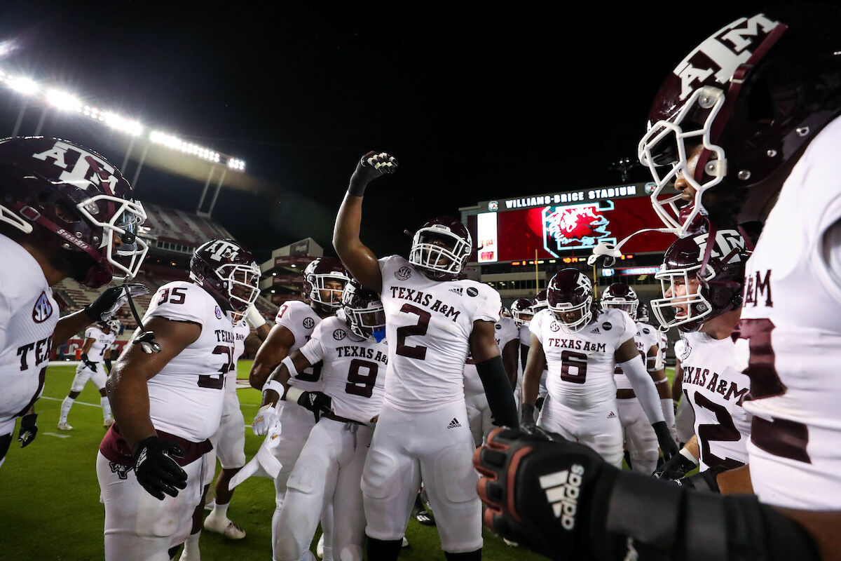 COLUMBIA, SC - 20201107 - Texas A&M Aggies Football vs. South Carolina Gamecocks